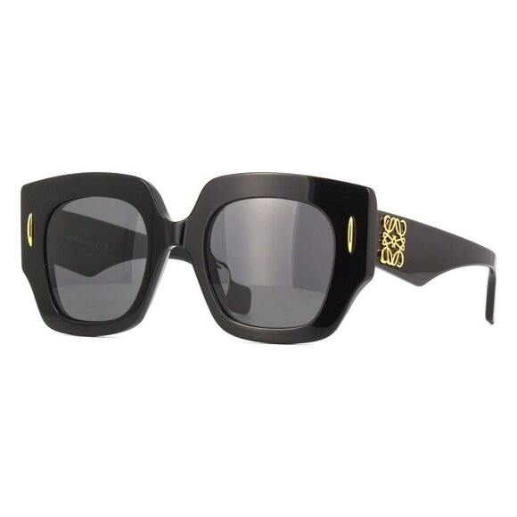 New LOEWE Black Square LW40129U 01A Sunglasses Women - Picture 1 of 4